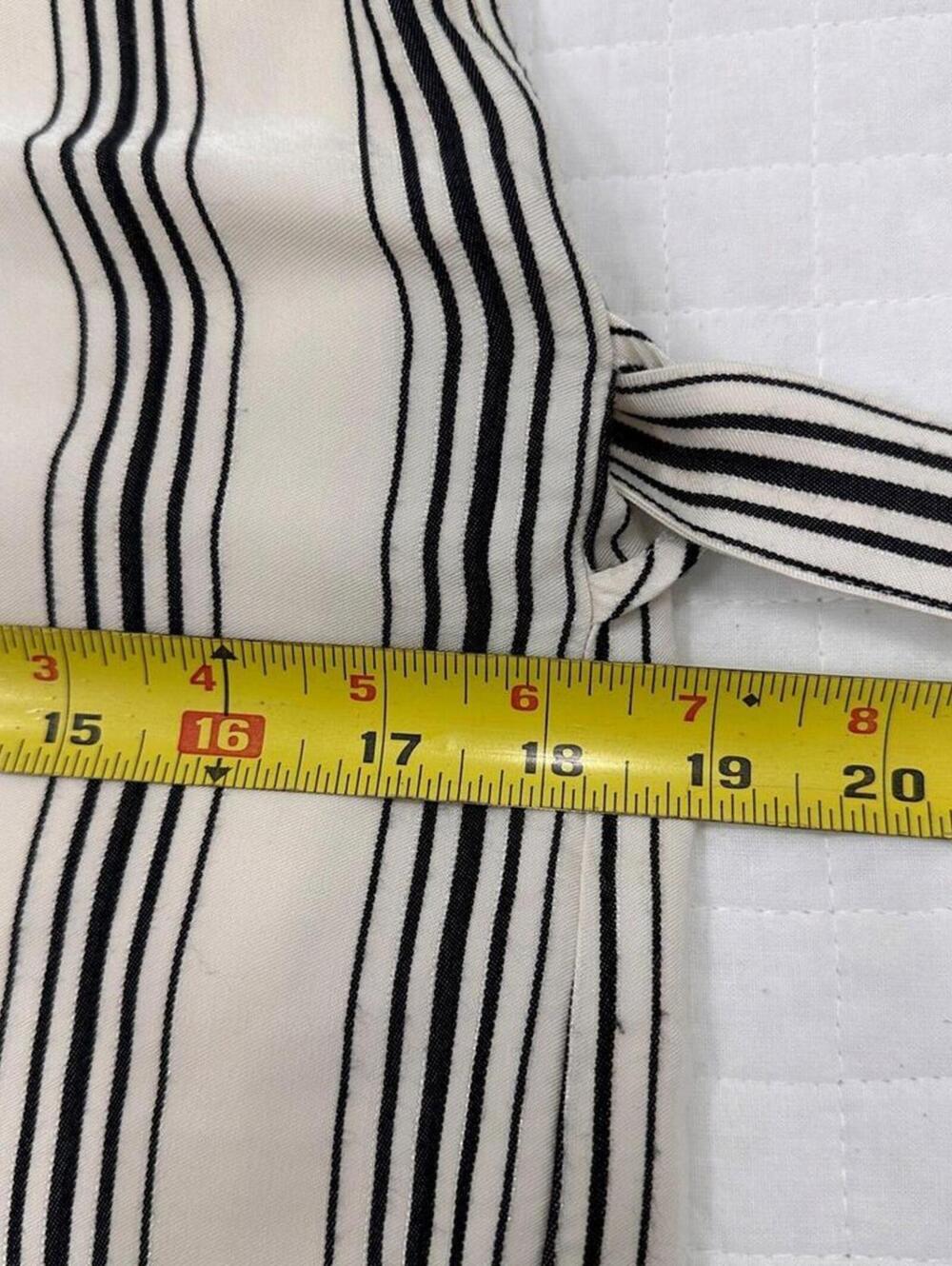 Maeve Anthropologie Striped Shirtdress Size 2 Button Front Midi Belted Dress - Picture 12 of 13